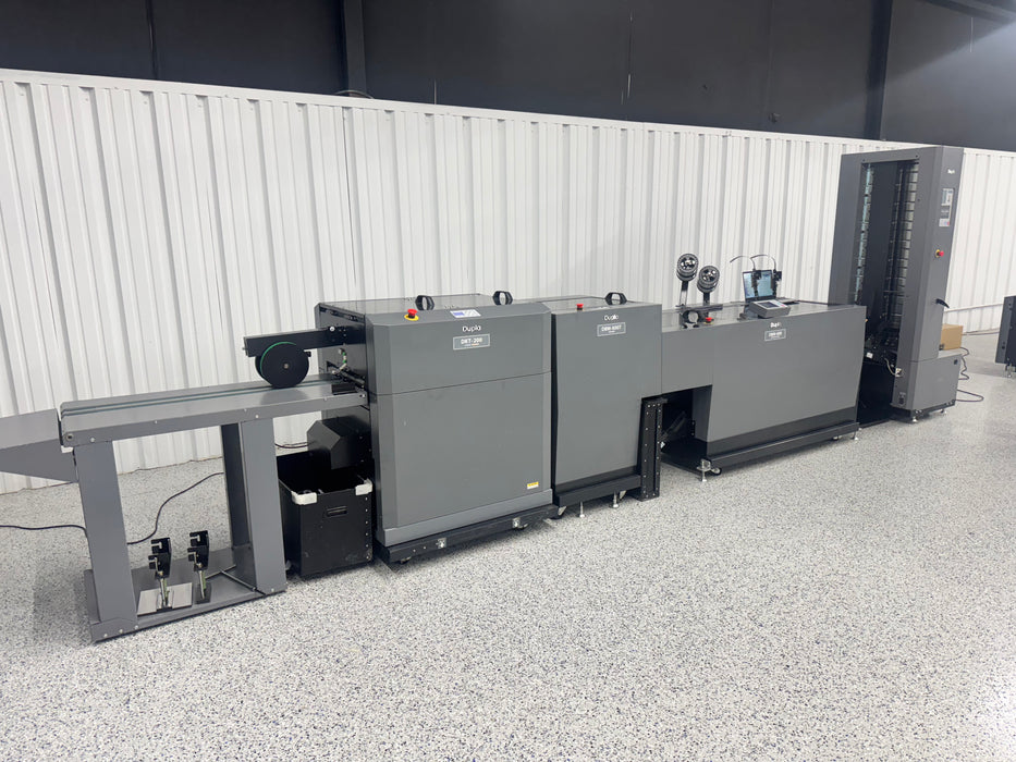 Duplo 600i Booklet System with Intelligent Feed Collator and 2-Knife Trimmer (2018)