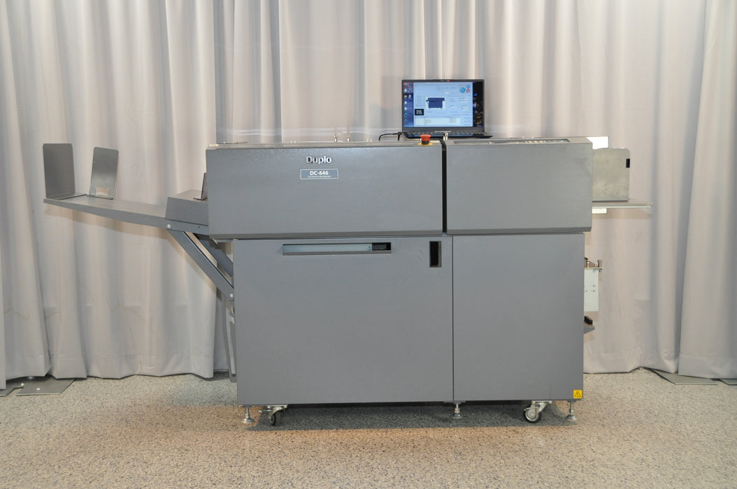 Duplo DC-646 Slitter/Cutter/Creaser with Rotary Tool Module