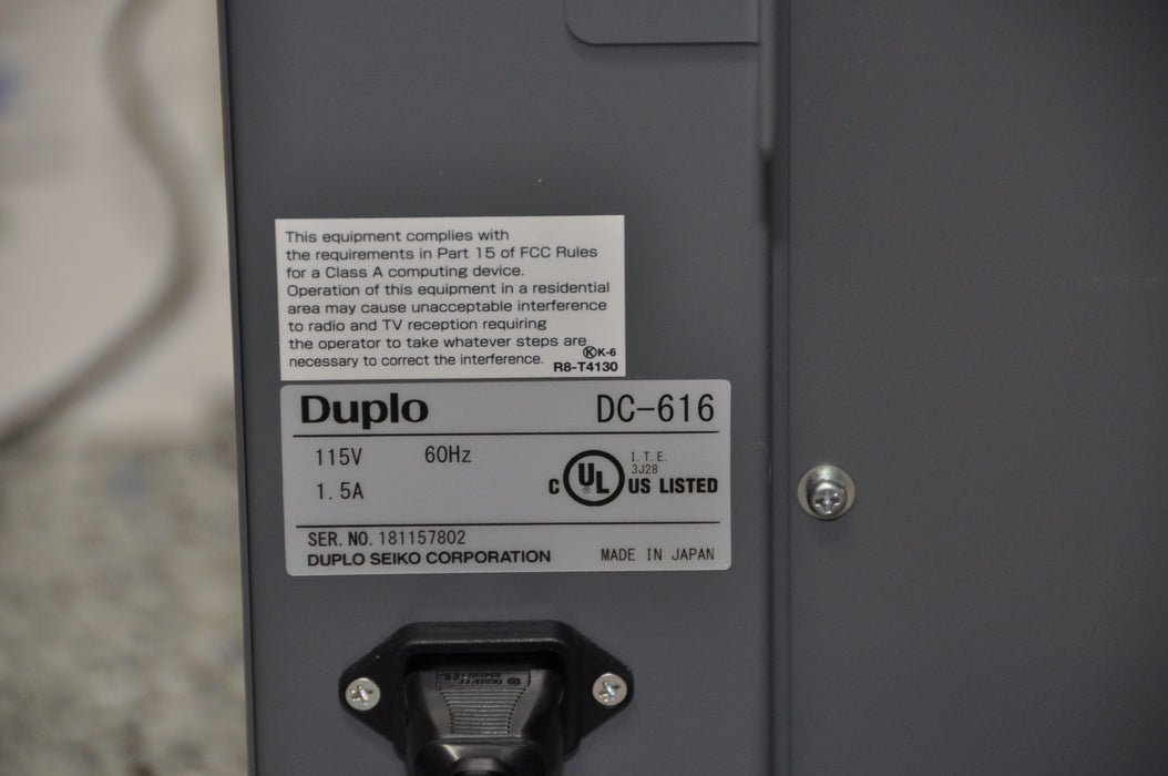 Duplo DC-616 PRO Slitter/Cutter/Creaser (LIKE NEW)