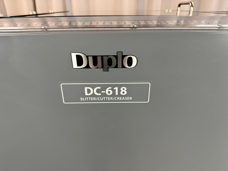 Duplo DC-618 Slitter/Cutter/Creaser EXCELLENT CONDITION!  Rotary tool and cross perf modules included!