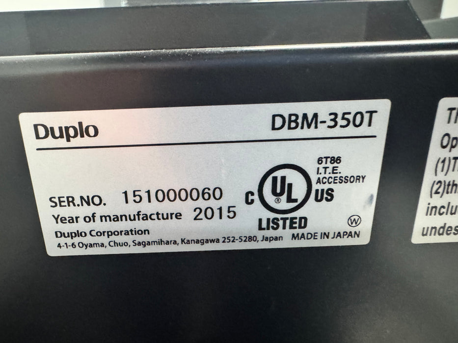 Duplo 350i Digital Booklet System (2015)