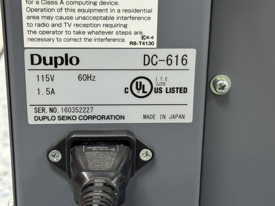 Duplo DC-616 PRO Slitter/Cutter/Creaser (2016)