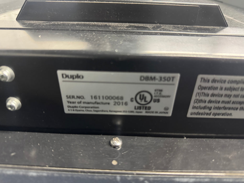 PRE_OWNED Duplo 350i Digital Booklet System with Square Spine Option